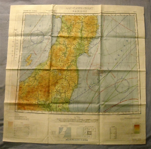 Image for Sendai NJ 54 & Kanazawa NJ 53. AAF Cloth Chart. AMS 5301. Eastern Asia Series