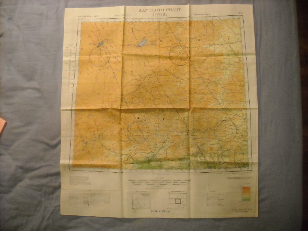 Image for Jehol NK 50 & Shen-Yang (Mukden) NK 51. AAF Cloth Chart. Eastern Asia Series. AMS 5301.