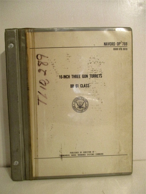 Image for 16-Inch Triple Gun Turrets. BB 61 Class. OP 769.