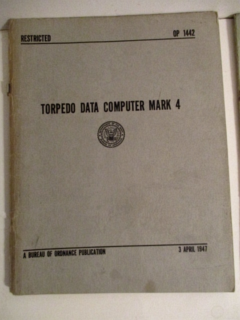 Torpedo Data Computer Mark 4. OP 1442. Restricted.