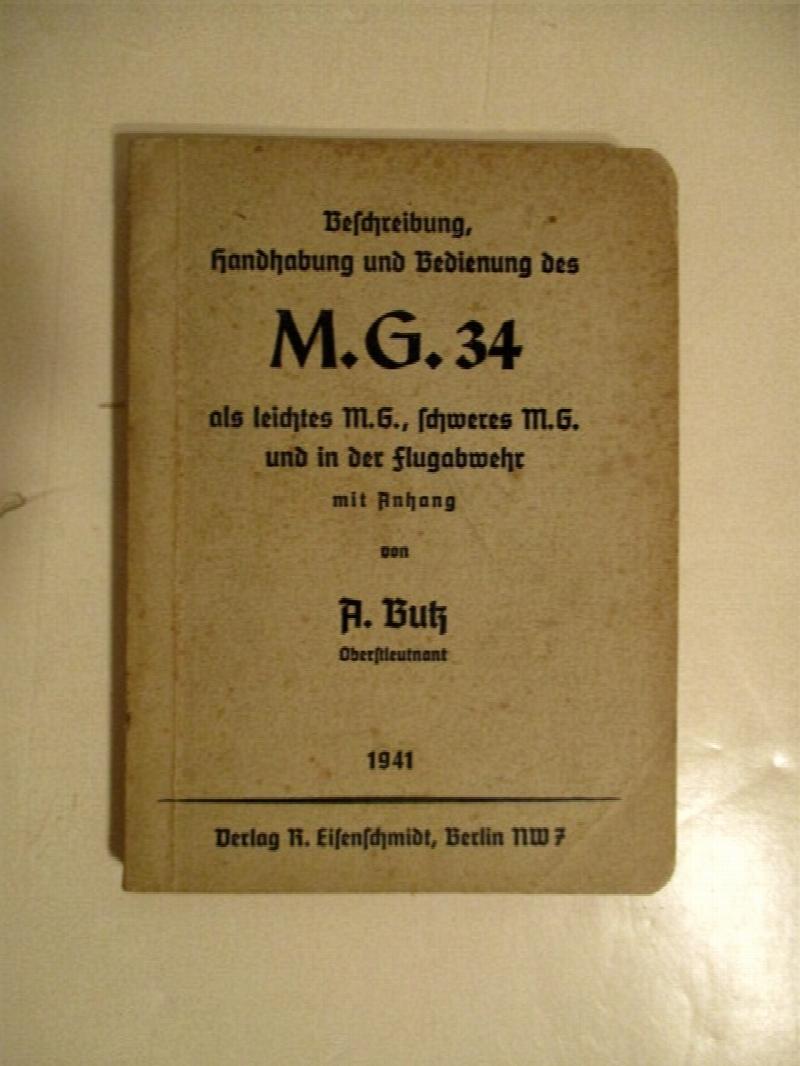 Beschreibung, Handhabung und Bedienung des M.G. 34. als Beschreibung, Handhabung und Bedienung des M.G. 34. als
